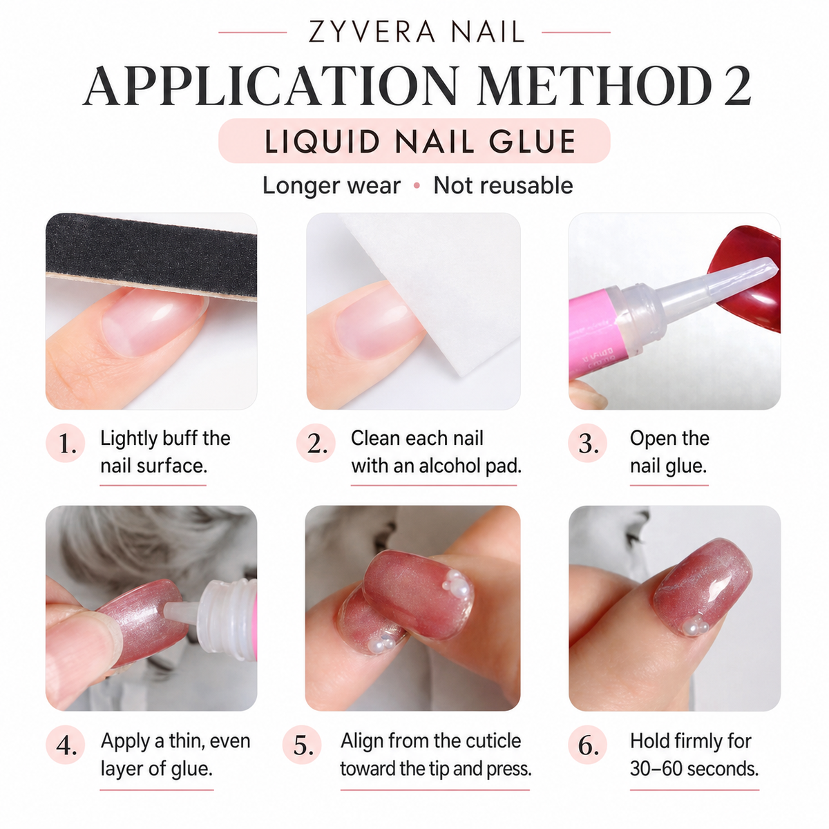 How to apply press-on nails with liquid nail glue
