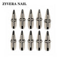 black smoky clear crystal cross stiletto press-on nails full ten-piece set